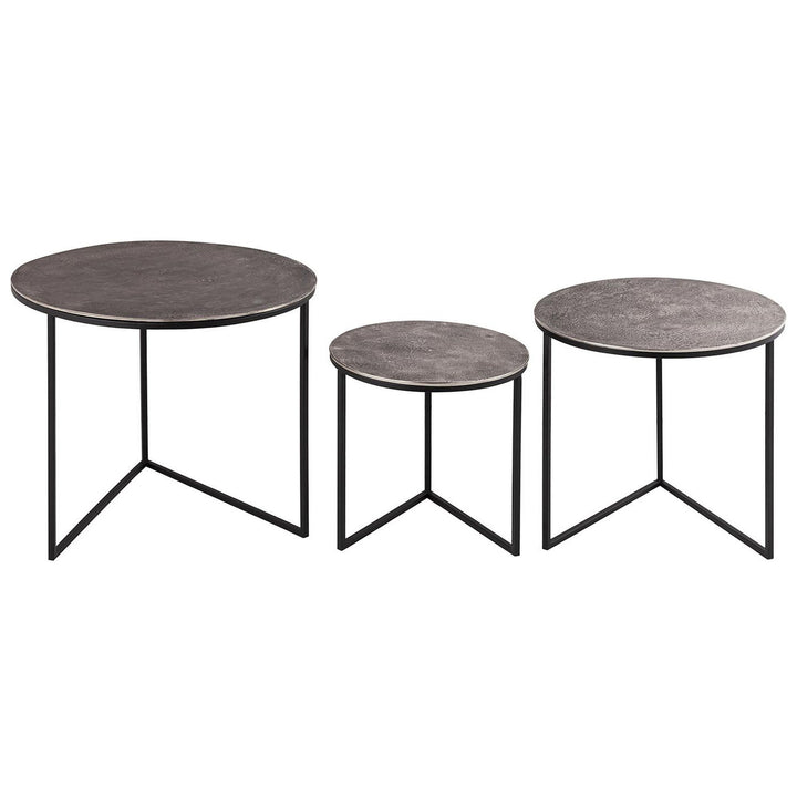 Farrah Collection Set of Three Round Tables