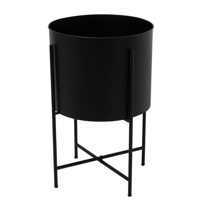 Large Matt Black Planter On Frame