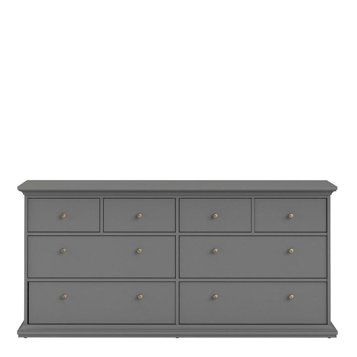 Paris Chest of 8 Drawers in Matt Grey