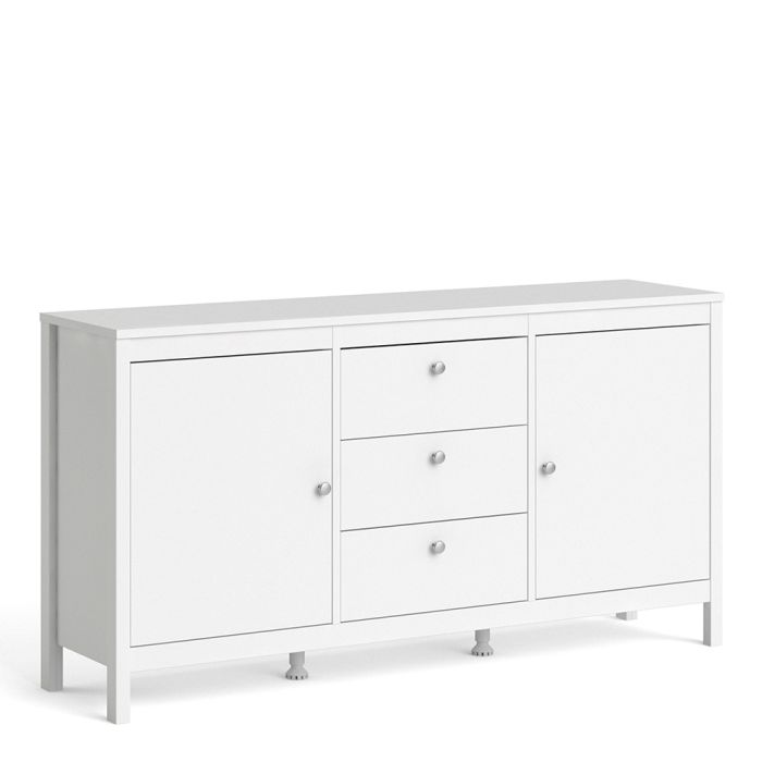 Madrid Sideboard 2 Doors 3 Drawers in White