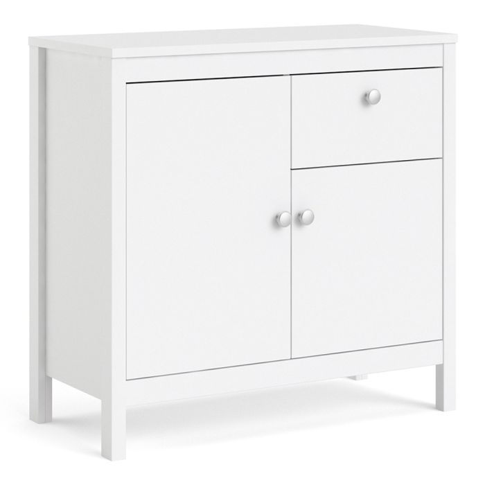 Madrid Sideboard 2 Doors 1 Drawer in White