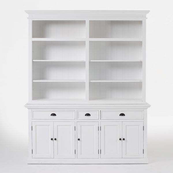 Halifax Hutch Bookcase 5 Doors 3 Drawers