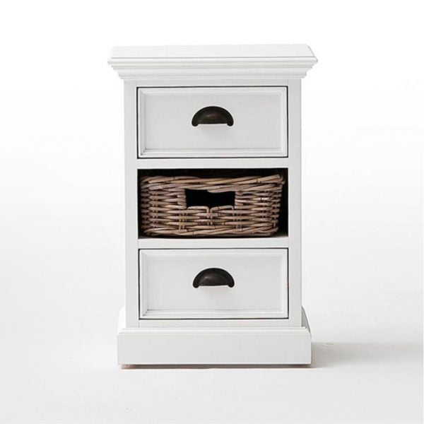 Halifax Bedside Storage Unit with Basket