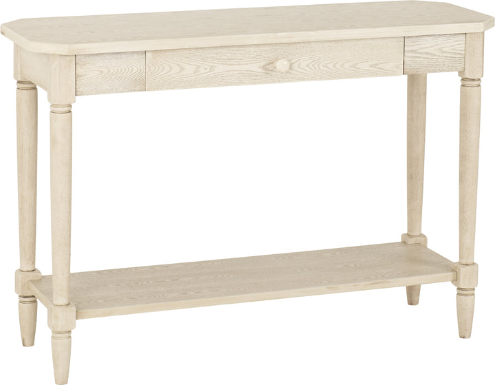 Large Console Table with Drawers and Shelf – 120cm Wide Pine and Composite Storage Unit