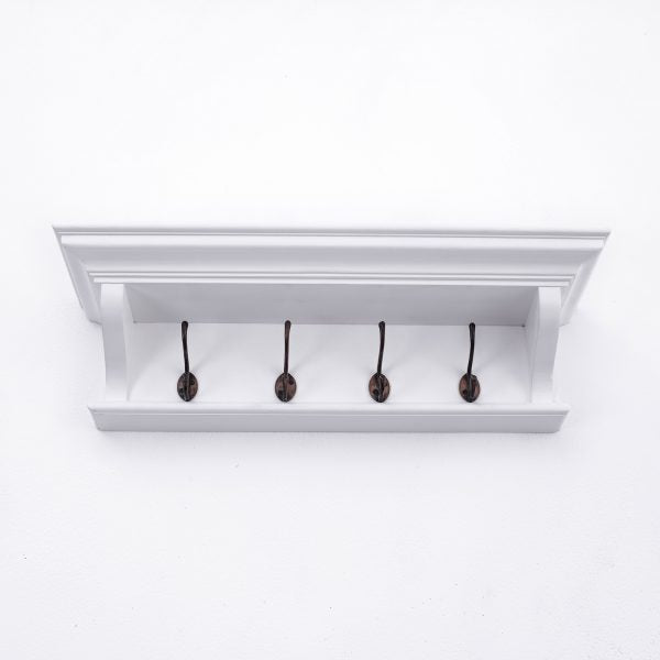 Halifax 4 Hook Coat Rack 70cm