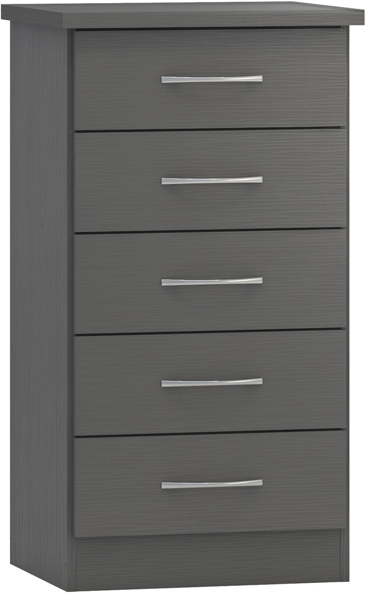 Nevada 5 Drawer Narrow Chest