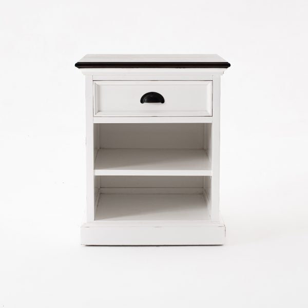 Halifax Accent Bedside Table with Shelves