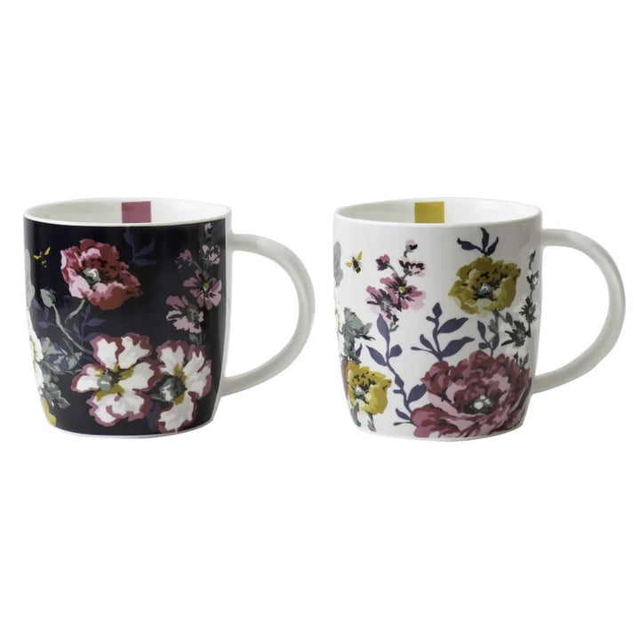 Joules - Cambridge Floral 2 x Mug Set perfectly Gift Boxed