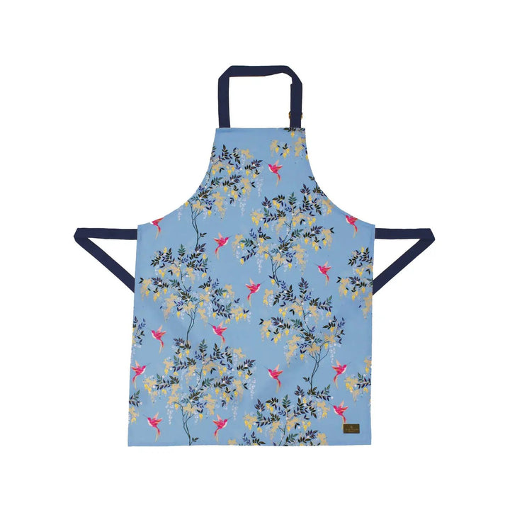 Sara Miller - Light Blue Hummingbird Apron in Presentation Gift Box