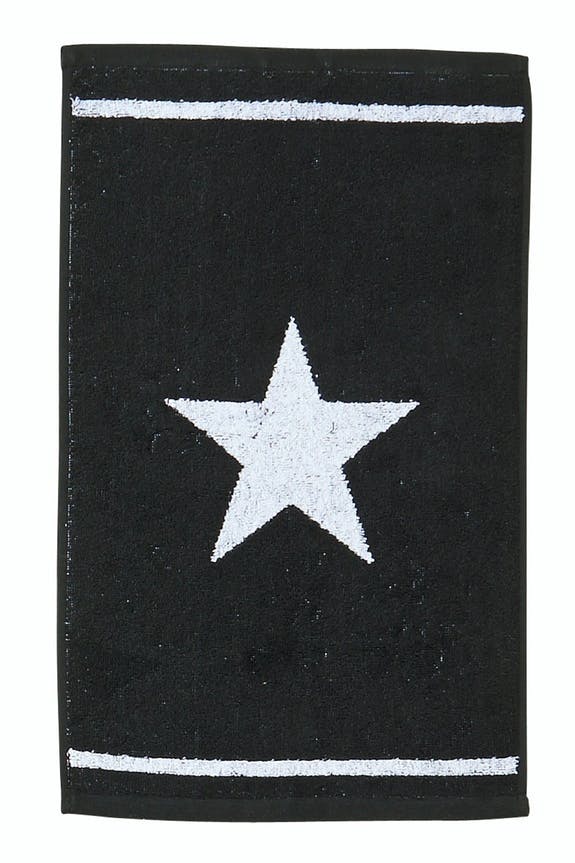 Daily Shapes 1star Guest towel 30x50cm Black/Bright White