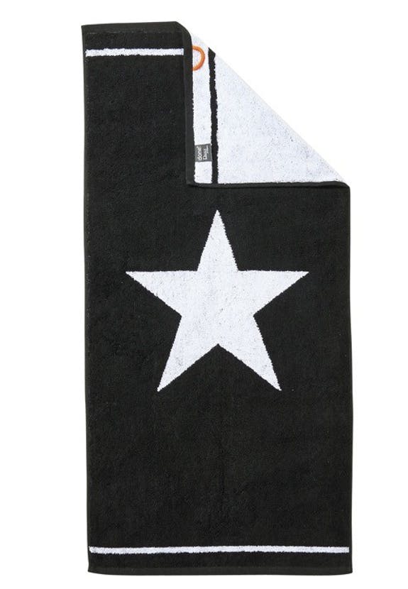 Daily Shapes 1star Hand Towel 50x100cm Black/Bright White