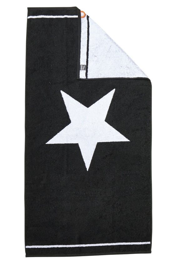 Daily Shapes 1star Bath towel 70x140cm Black/Bright White