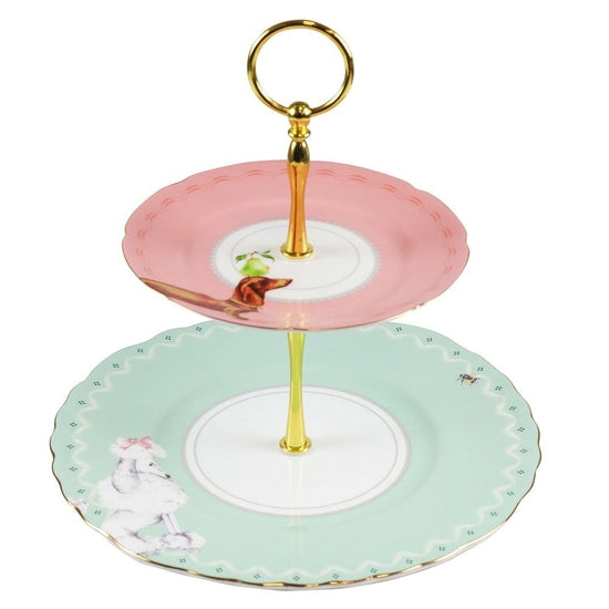 Yvonne Ellen 2/tier Poodle and Sausage Dog Cake Stand