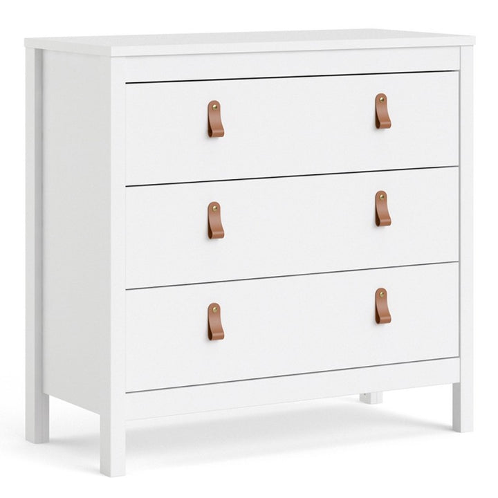 Barcelona Chest 3 with drawers in White