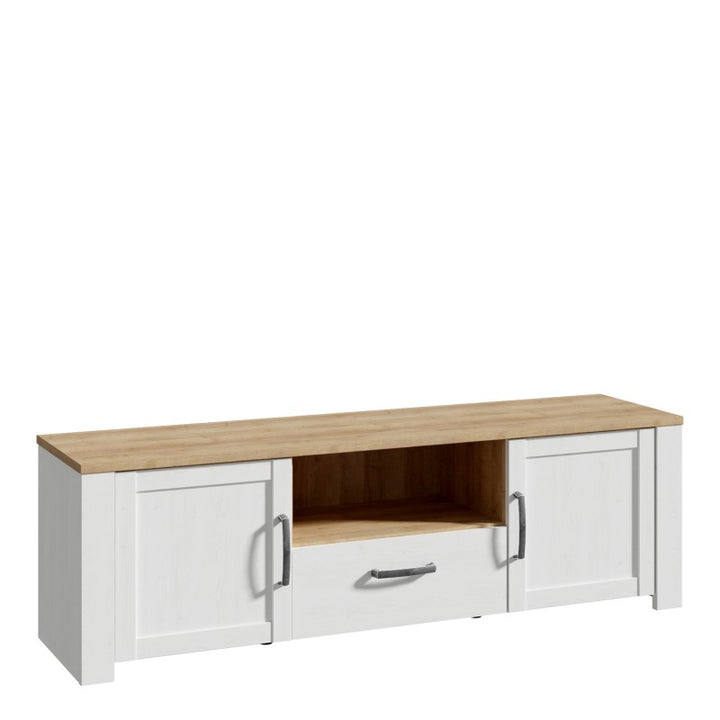 Bohol TV Unit in Riviera Oak/White