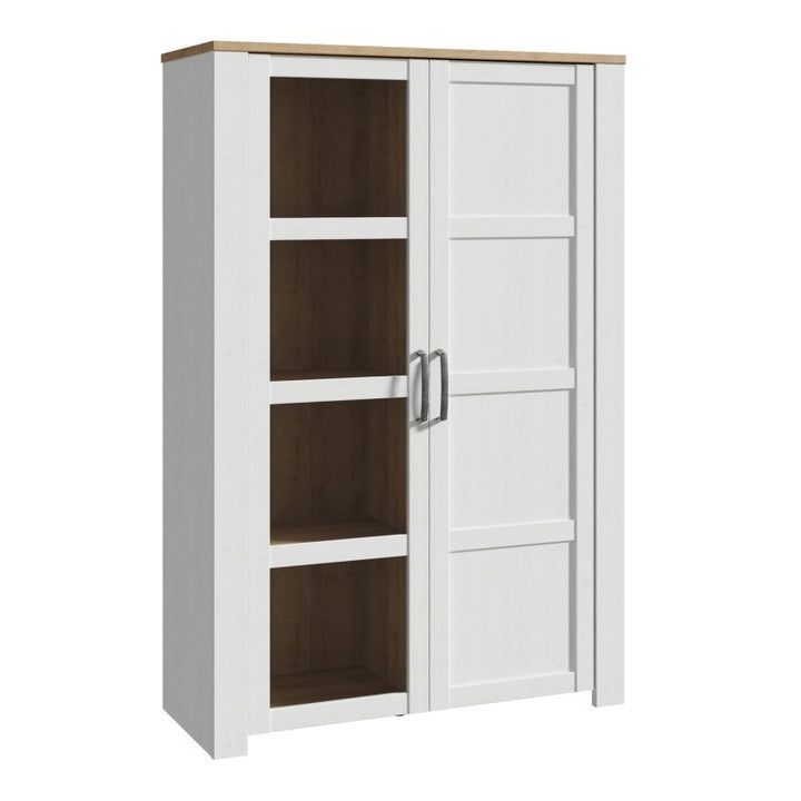 Bohol Display Cabinet in Riviera Oak/White