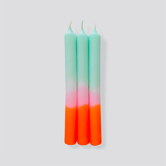 Set of 3 Dip Dye Neon Spring Sorbet